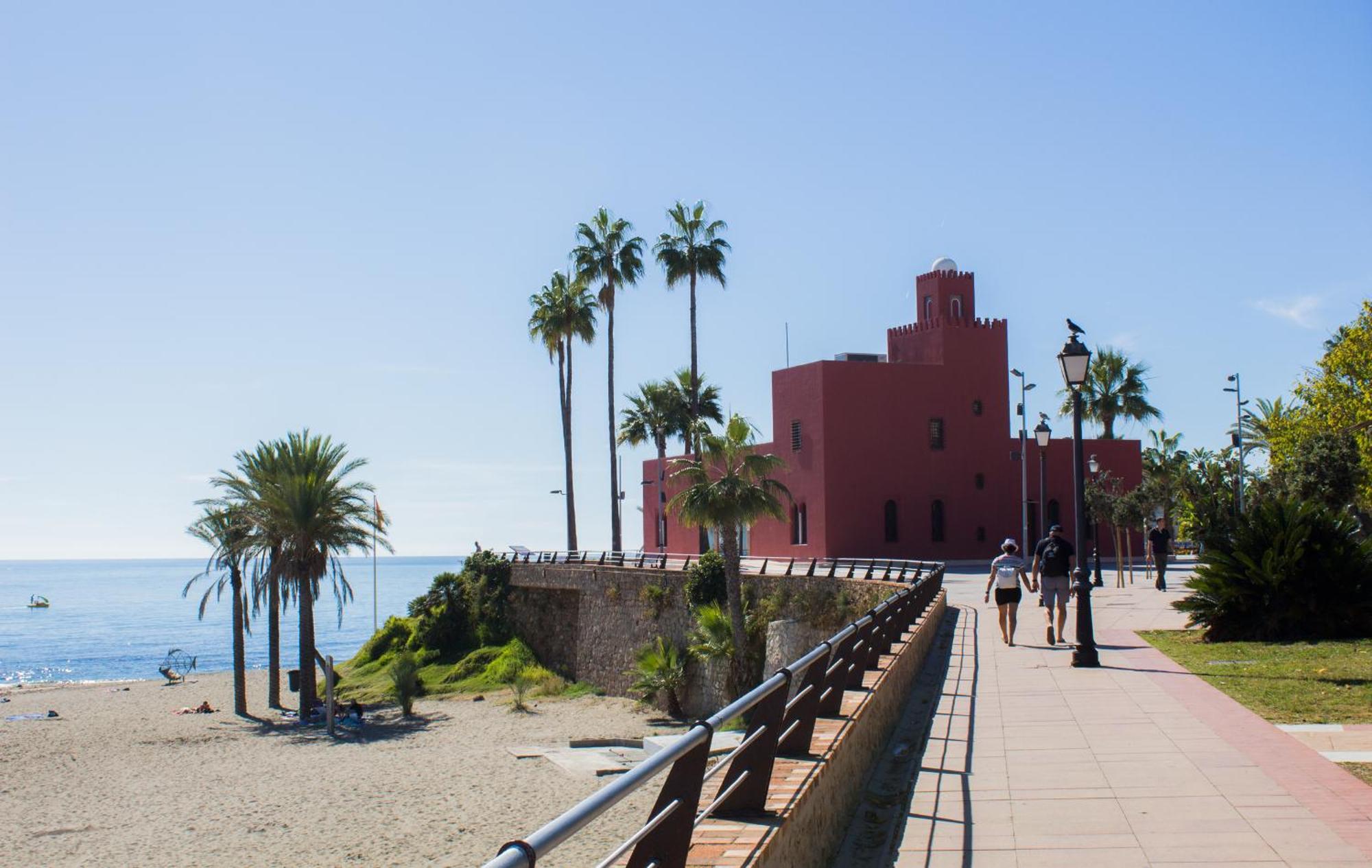 Benal Beach Suite Ii, Estudio Con Parque Acuatico Y Vistas Al Mar. Benalmádena Exteriér fotografie