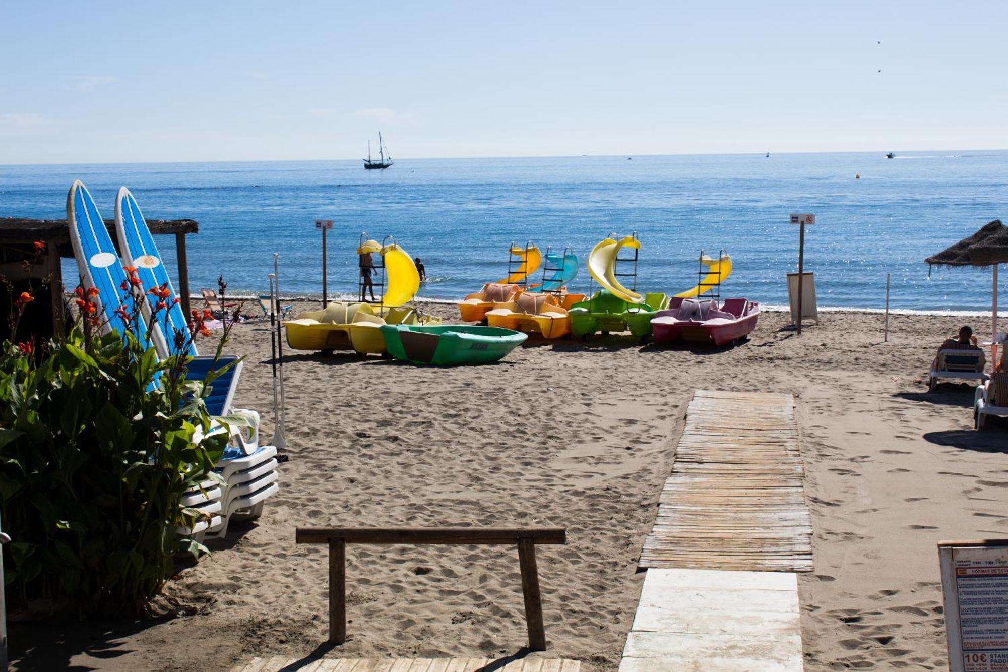 Benal Beach Suite Ii, Estudio Con Parque Acuatico Y Vistas Al Mar. Benalmádena Exteriér fotografie