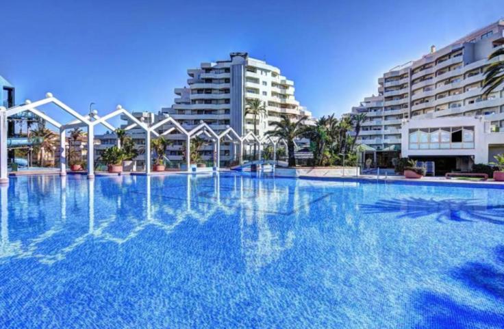 Benal Beach Suite Ii, Estudio Con Parque Acuatico Y Vistas Al Mar. Benalmádena Exteriér fotografie