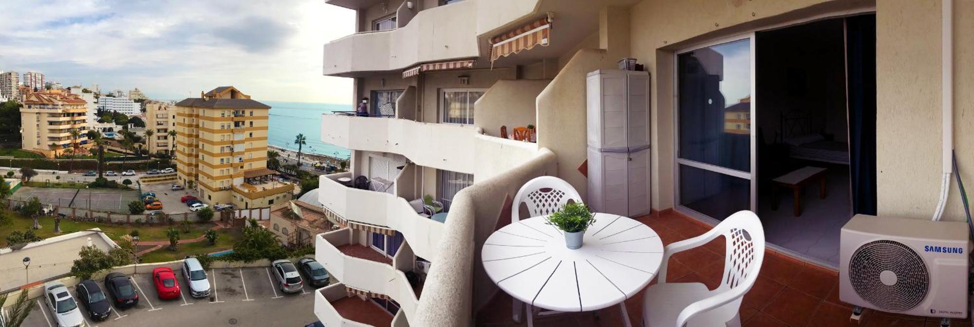 Benal Beach Suite Ii, Estudio Con Parque Acuatico Y Vistas Al Mar. Benalmádena Exteriér fotografie