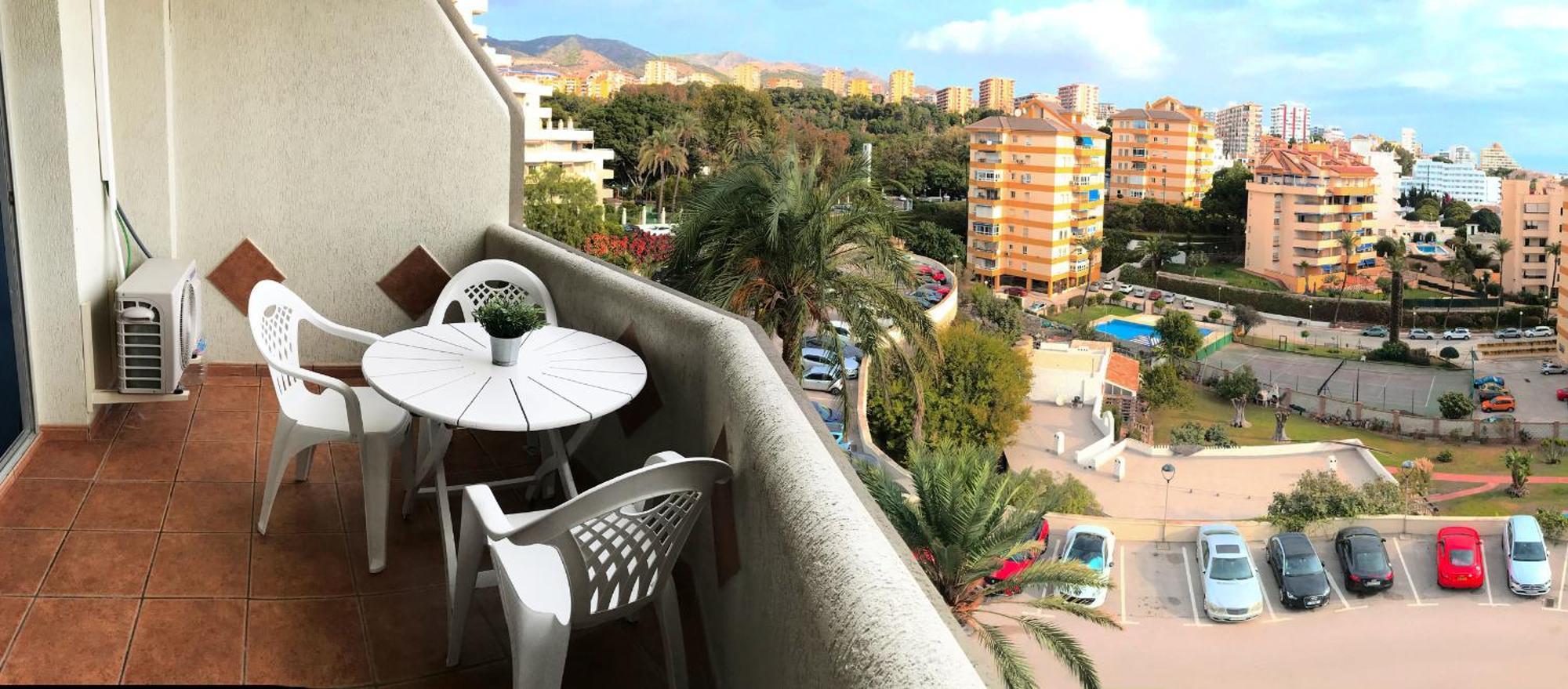 Benal Beach Suite Ii, Estudio Con Parque Acuatico Y Vistas Al Mar. Benalmádena Exteriér fotografie